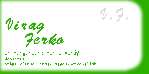 virag ferko business card